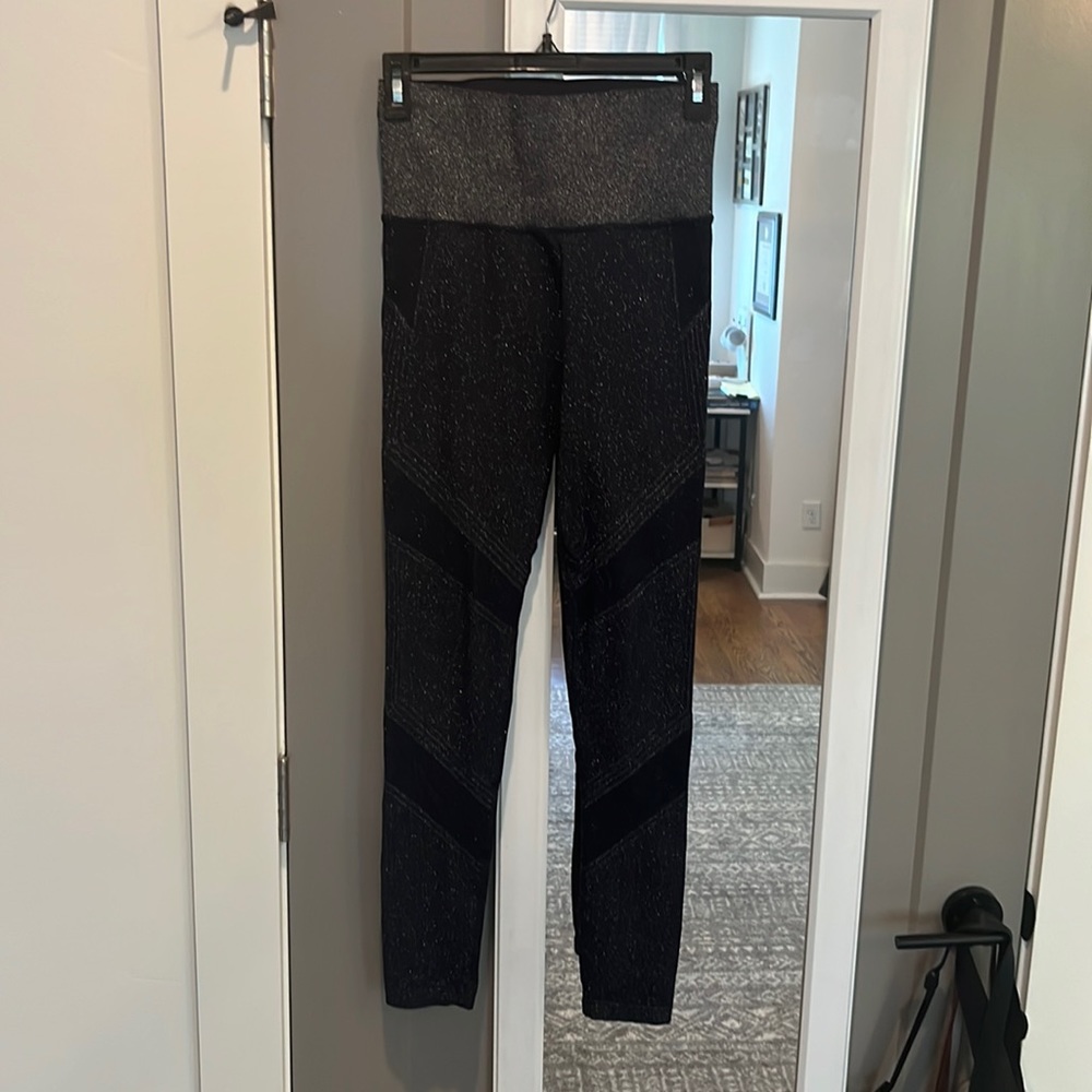 athleta navy and sparkly leggings- only worn 10 times in new condition